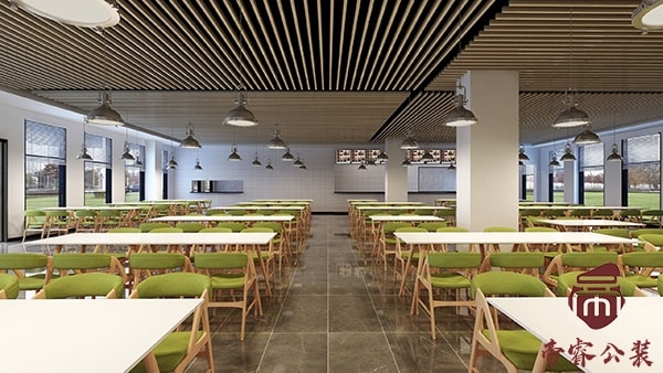 成都匯錦廠房員工食堂裝修設(shè)計(jì)效果圖欣賞